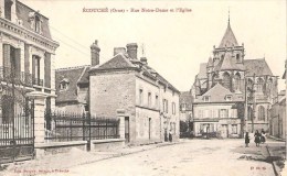 Ecouché (61)  Rue Notre-Dame Et L'Eglise - Ecouche