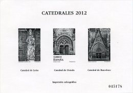 ESPAÑA / SPAIN / ESPAGNE - CATEDRALES 2012 - Impresión Calcográfica (cathedral, Cathedrale, Kirke) (1479) - Essais & Réimpressions