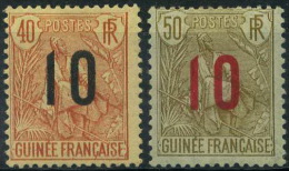 France : Guinée N° 61 Et 62 X, Année 1912 - Ongebruikt