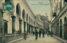 ALGERIE  ALGER / Galerie De La Mosquée El-Kébir / CARTE COULEUR TOILEE - Algiers