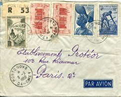 Delcampe - AOF -  Lettre De Portonova En Recommandé Pour Paris 1960 - Altri & Non Classificati