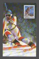 JUGOSLAVIJA YUGOSLAVIA 1988 ZLATA ZLATNA LISICA MARIBOR WORLD CHAMPIONSHIP SKIING  MAXIMUM CARD - Maximumkarten