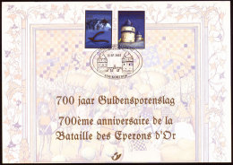 BELGIE - BELGIQUE  : 2004 OBC 3088 HK : Guldensporenslag In Kortrijk - Souvenir Cards - Joint Issues [HK]