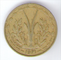 ETATS DE L´AFRIQUE DE L´OVEST 5 FRANCS 1971 - Autres – Afrique