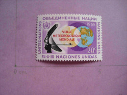 NATIONS UNIS 1968 METEO NEUF 1 Timbres UNITED NATIONS WHEATHER MNH 1 Stamp - Ongebruikt