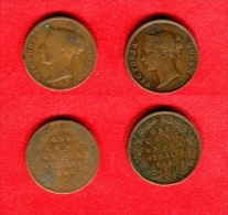 STRAITS SETTLEMENTS - INDIA STRAITS -   VICTORIA - ONE CENT - LOT 2 X 1 CENT 1862 - Maleisië