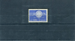 1960-Greece- "Europa" Complete Mint Hinged On Piece Of Paper - Neufs