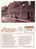 Postcard Woolleys Yard NOTTINGHAM 1933 Nostalgia 1930's Depression Back Street Repro - Nottingham