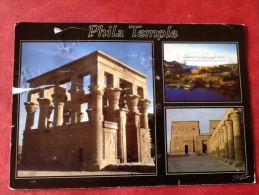 Egypt Phila Temple 15,7 X 11 Cm GRAND FORMAT. Carte Abimée. Damaged Card - Louxor