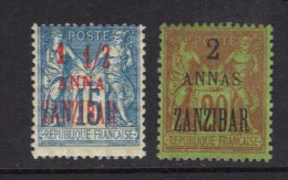 ZANZIBAR N° 22 & 23 * - Unused Stamps