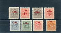 1938/42-Greece- "Airplane Overprints" Airpost Issue- Almost Complete Set MH (without 5drs. Zig-zag) - Nuovi