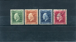 1937-Greece- "King George II" Complete Set MH (except 1dr. MNH, 100drs. Used) - Unused Stamps