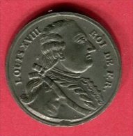 MEDAILLE LOUIS XVIII ETAIN TTB 15 - Varianten En Curiosa