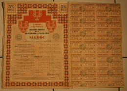 Empire Cherifien, Protectorat De La Republique Française Au Maroc, 1933, Tres Grand Format! - Africa