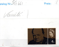 Mort De Winston Churchill, Variété 397** (SG 661), - Unused Stamps