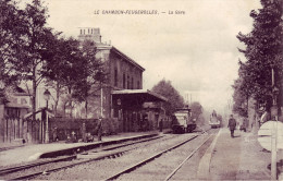42 - LOIRE - Le Chambon Feugerolles - La Gare - Carte Animée - Le Chambon Feugerolles