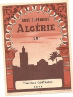 ALGERIE ROSE SUPERIEUR THEOPHILE GINTRAND SETE - Alcohol