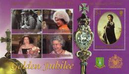 British Virgin Islands / S/S / Queen Elizabeth II`s / Golden Jubilee - British Virgin Islands
