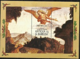 ANTIGUA 1985 CHRISTMAS SOUVENIR SHEET NATALE FOGLIETTO NOEL NAVIDAD NATAL FOGLIETTO MNH - Barbuda (...-1981)