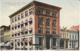 Red Wing MN Minnesota, Goodhue Co. National Bank Building, Horse Drawn Carriage, C1900s Vintage Postcard - Andere & Zonder Classificatie