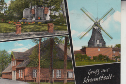 2227 KRUMSTEDT, Mehrbildkarte, Windmühle - Meldorf