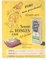 Protège Cahier CAZE Fini Mon Gros Rhume SIROP DES VOSGES CAZE - Protège-cahiers