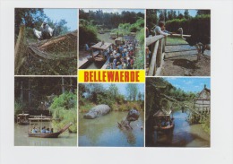 Belgique - Un Bonjour De Bellewaerde - Hippopotame Autruche - Parc D'attraction - - Flusspferde