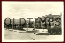 MACEDO DE CAVALEIROS - JARDIM PUBLICO E CORREIOS - PROVA DE EDITOR - 1950 REAL PHOTO PC - Bragança