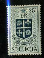 1467  St.Lucia 1953  Scott #166  M* Offers Welcome! - Ste Lucie (...-1978)