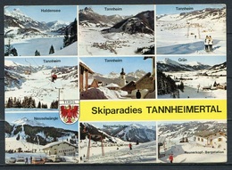 (2525) Skiparadies Tannheimertal / Mehrbildkarte - Gel. - Nr. F 26217   80 Jahre Foto Risch, Lau, Bregenz, Österreich - Tannheim