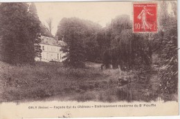 CPA - ORLY (94) Façade Est Du Château - Etablissement Moderne Du Docteur Piouffle - 1921 - Orly