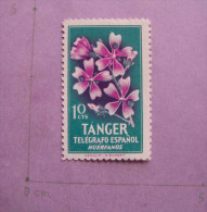 TANGER ESPAGNOL ESPAGNE NEUFS 1952 TELEGRAPHE SPANISH TANGER MNH FLOWERS - Telegramas