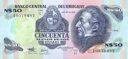 ® URUGUAY - 50 Nuevos Pesos (1989) UNC - Uruguay