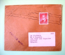 Sweden 1961 Cover To Belgium - Hjalmar Branting - Lettres & Documents