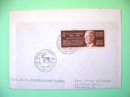 Sweden 1963 Cover To Vasteras - King Gustaf Adolf VI - Deer Cancel - Briefe U. Dokumente