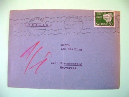 Sweden 1963 Cover To Germany - Nobel Rontgen Prudhomme Von Behring Van't Hoff - Brieven En Documenten