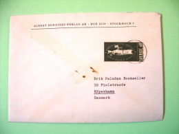 Sweden 1966 Cover To Denmark - Archbishop Stephen Seal - Brieven En Documenten