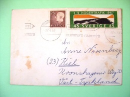 Sweden 1968 Cover To Germany - King Gustaf VI - Highway - Right Hand Driving - Pencil Cancel - Covers & Documents