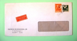 Sweden 1968 Cover Malmo To Fleurier - Crowns - European Free Trade Asociation - Lettres & Documents