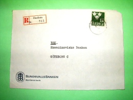 Sweden 1968 Front Of Registered Cover To Goteborg - Crowns - Bank - Covers & Documents