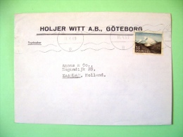 Sweden 1969 Cover To Holland - Mountain View - The Fjeld Painting By Lundbohm - Covers & Documents