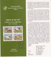Information On Indigenous Breeds Of Cattle, Farm Animal, Cow, India 1993 - Vaches