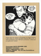 THE  ROCKETEER  RESPONDS , By  DAVE  STEVENS  ( 1985 ) /  CPM  BANDE  DESSINEE  /  Edit.  AEDENA  ( Tirage 700 Ex. ) - Comics