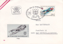 Austria 1976 Insbruck Olympics, Bob, Souvenir Cover - Hiver 1976: Innsbruck