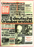 BILD-Zeitung Vom 31. August 1981 : Grzimek Zahlt 1000 DM Kopfgeld Für Wilderer "Tot Oder Lebendig" - Andere & Zonder Classificatie