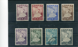 1945-Greece- "Glory" Complete Set MH (20drs. Lightly Toned Gum, 100drs. Used) - Nuevos