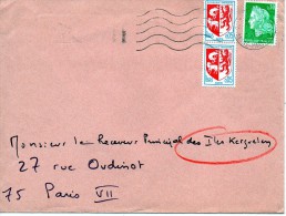 Taaf  Kerguelen Port Aux Français Lettre 1969  De France Pour Kerguelen - Lettres & Documents