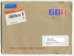 Very Fine Cover With HIGH VALUE Machins - !! - Stamped Stationery, Airletters & Aerogrammes