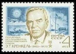Celebrations 1973 USSR MNH 1 Stamp Mi 4123 70th Birth Anniversary Of Polar Explorer E. T. Krenkel (1903-1971) - Polar Explorers & Famous People