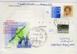 1415  Tarjeta Amsterdam 1986   No Reclamado, Retour - Covers & Documents